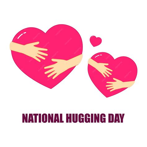 Vector illustrations for hugging day | Premium Vector