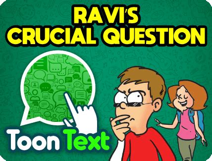 Ravi's Crucial Question - Tinkle