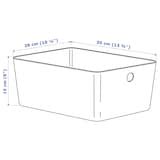 KUGGIS box, white, 26x35x15 cm (10 ¼x13 ¾x6") - IKEA