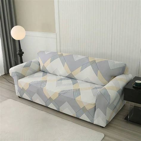 Universal Sofa Couch Cover 140 GSM Sofa Slipcover (Yellow Curve ...