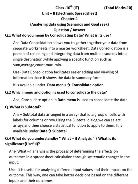 Image result for Computer Class 10 Part B Spreadsheet