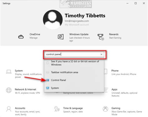Image result for Control Panel Open