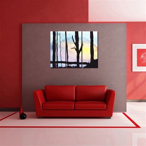 999STORE Multiple Frames Tree Art Panels Like Painting - 3 Frames (76 ...