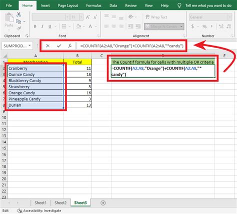 Image result for How to Use Countif Formula