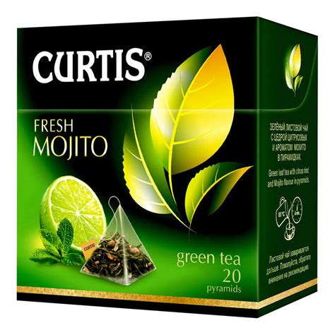 Buy Curtis Green Tea Fresh Mojito, 20 tea pyramids Online at Lowest ...