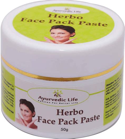 Buy AL-AYURVEDIC LIFE HERBO FACE PACK PASTE 50G PACK OF 5 Online & Get ...