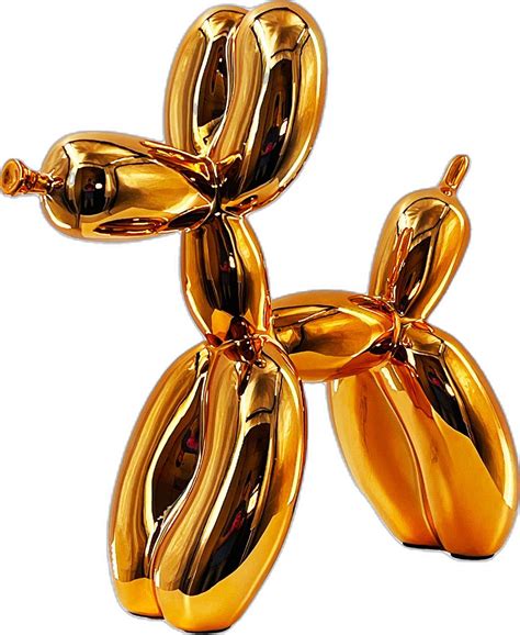 Orange Balloon Dog Sculpture