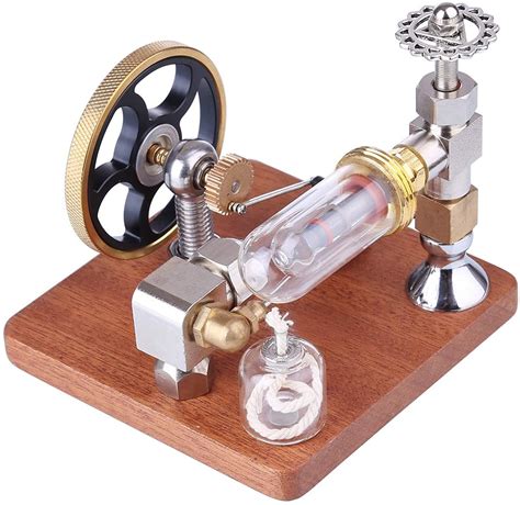 Buy DIY Model Engine Motor Mini Inline Double-Cylinder Swing Steam ...