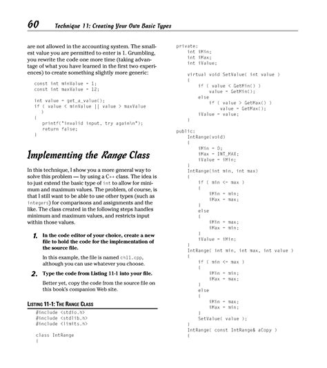 C++ Timesaving Techniques (11) - 60 Technique 11: Creating Your Own ...