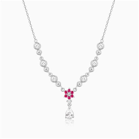 Silver Regal Blossom Necklace – GIVA
