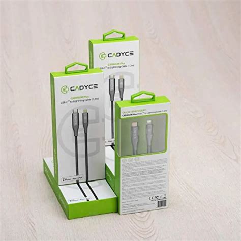 Cadyce CA-CLC USB-C to Lightning Cable 1.2m - Space Grey - tpstech.in