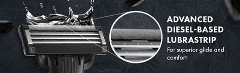 Gillette Mach3 Charcoal Shaving Razor for Men with New Enhanced ...