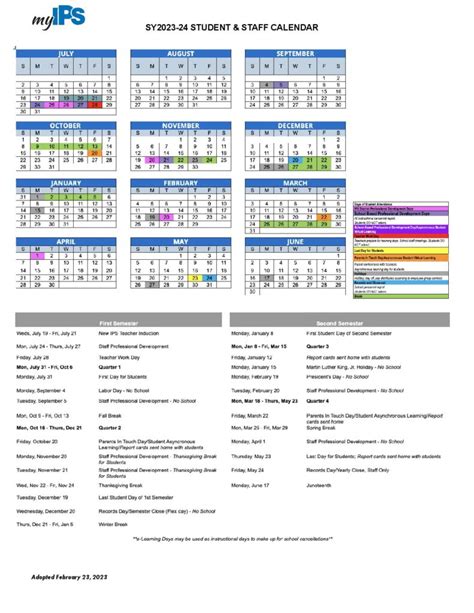 Indianapolis Public Schools Calendar Holidays 2025-2026 PDF - School ...