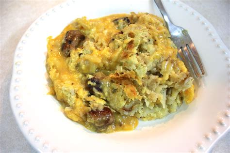 Breakfast Casserole with Hash Browns, Eggs and Sausage - Mr. B Cooks