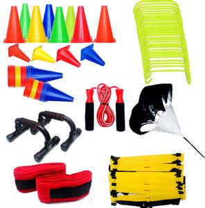 DANIKA SEHGAL Set- 36 Hurdles, 20 Cones With Holder, Ladder, Resistance ...