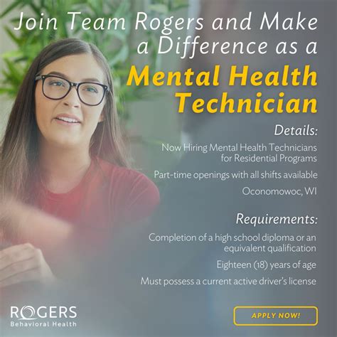We're hiring Mental Health Technicians at our Oconomowoc, WI, location! In this role, you’ll ...