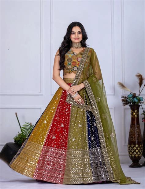 Ananya Faux Georgette Lehenga Set – Kalyanja
