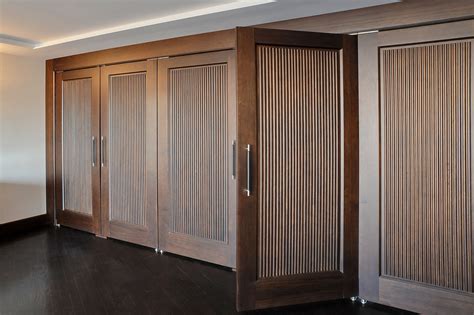 Interior Door - Custom - Double - Solid Wood with Walnut Finish ...