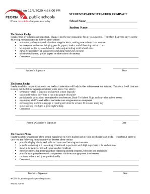 Parent-Student-Teacher/Staff Compact A Promise of ... Doc Template ...