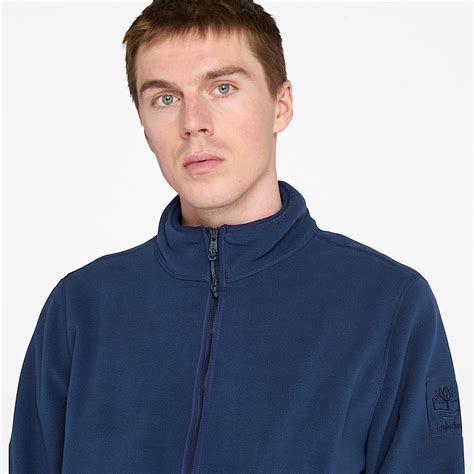 Full-Zip Polar Fleece for Men in Dark Blue