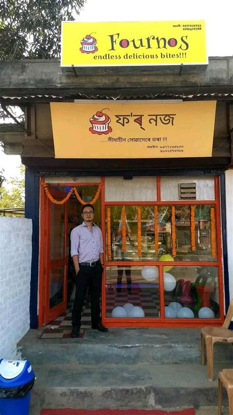 Menu at FOURNOS, Guwahati