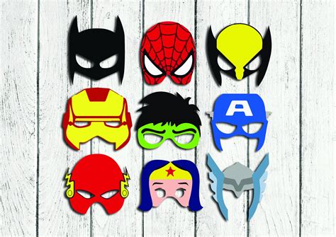 Super Hero Masks, Superhero Printables, Superheroes Party, Superhero ...