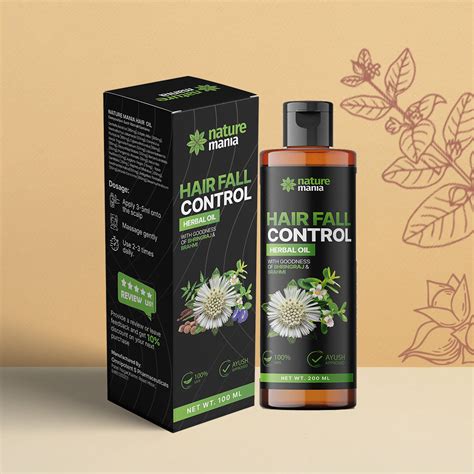 Nature Mania Hair Oil | Herbal Solution for Hairfall Control & Growth ...