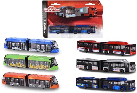 Buy MAJORETTE MAN CITY BUS+SIEMENS AVENIO TRAM 6-ASST. Online | Best ...