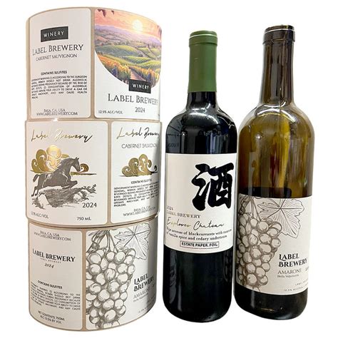 Wine Bottles Custom Labels