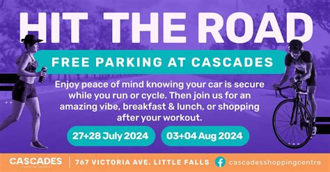 FREE PARKING for runners and Cyclists at CASCADES SHOPPING CENTRE ...