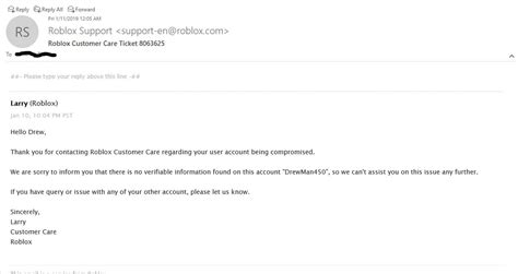 Image result for Roblox Support Ticket