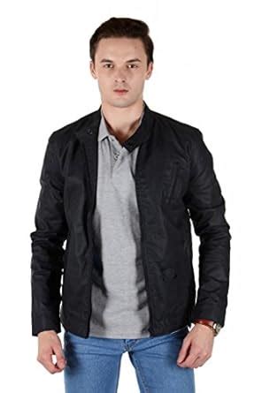 Buy Frank Jefferson Men's Slim Fit Coated&Raw Denim Jacket at Amazon.in