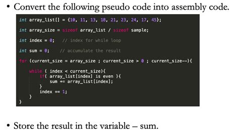 Image result for Loop Pseudocode Assembly
