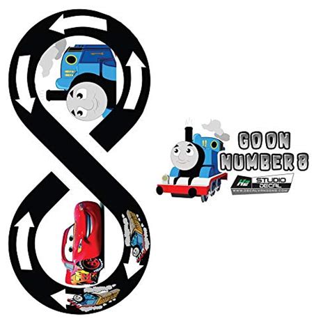 Buy HK Studio Education Floor Decal for Classroom Decor - Number 8 ...