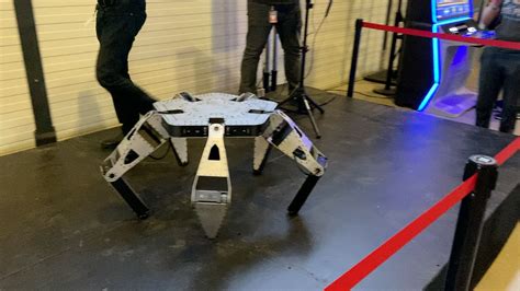 Walking robot built by Mark Setrakian, showcased at the filming of ...