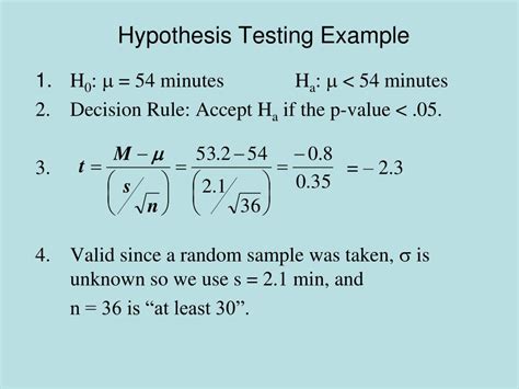 Image result for Hypothesis Testing Example Layout