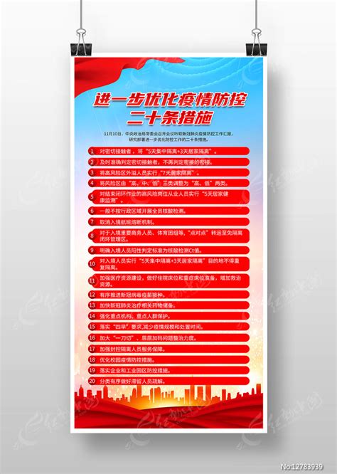 进一步优化防控工作的二十条措施海报图片下载_红动中国
