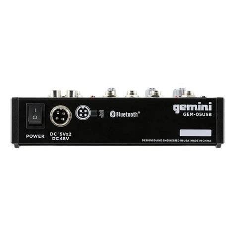 Buy Gemini GEM-05USB Compact 5 Channel Bluetooth Mixer Online | Bajaao