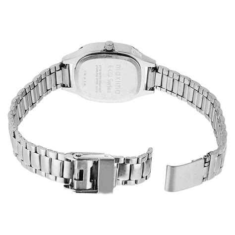 Maxima E-CO Women White Dial Analogue Watch - 39994CMLI