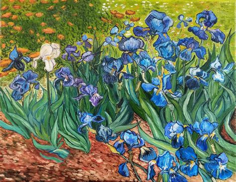 Vincent van Gogh Irises 1890. Oil painting painting on | Etsy