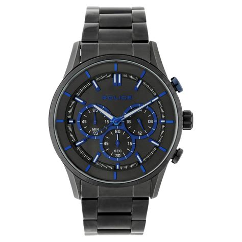 Buy Online Police Quartz Chronograph Grey Dial Metal Strap Watch for ...