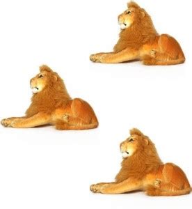 Speoma LION ANIMAL SOFT TOY PACK OF 3 - 49 cm - LION ANIMAL SOFT TOY ...