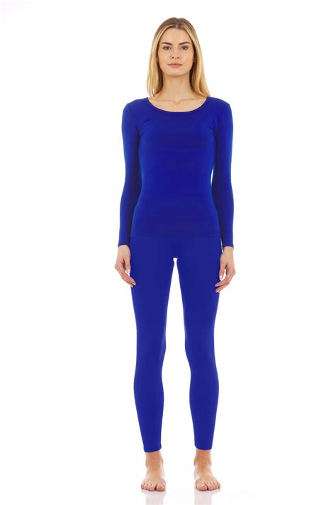 Thermajane Thermal Underwear for Women Long Johns Scoop Neck Set (XXS ...