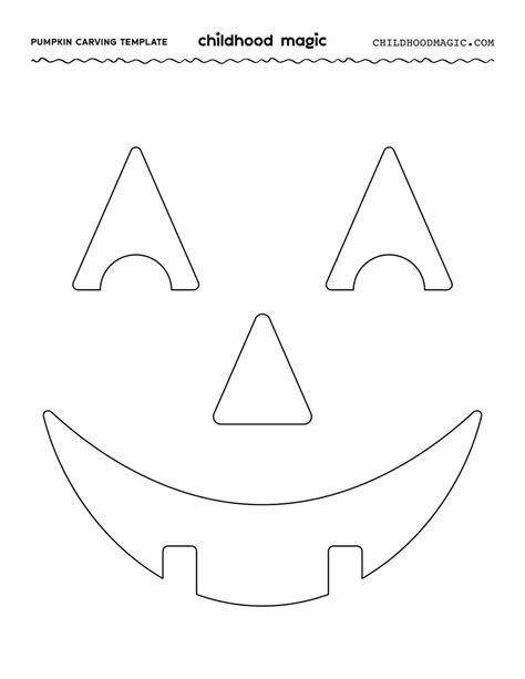 Pumpkin Face Cut Out Printable - FREE Printable A-Z