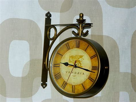 Buy tucasa 10" Double Sided Victorian Style Station Clock Online at Low ...