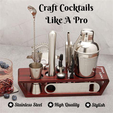 Buy Cocktail Shaker Set With Table Display Stand – Bar Box