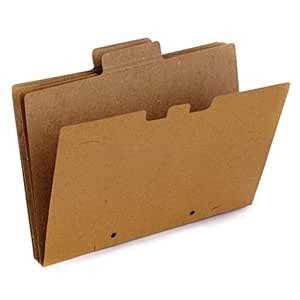 MANIFOLD File Folder with Spine + Binder Clips | Pack of 12 | A4 Size ...