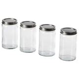CITRONHAJ spice jar, clear glass/stainless steel, 35 cl (12 oz) - IKEA