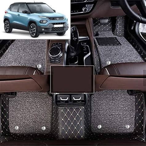 Vaah@n Expo Faux Leather Perfect Fitted 7D Car Floor Mat with Washable ...