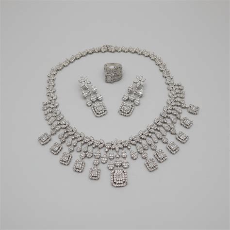 Elegant Nano-Set Cubic Zirconia Necklace Set – Premium Sparkle
